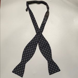 Ben Sherman Dark Blue Bowtie with Anchor Pattern